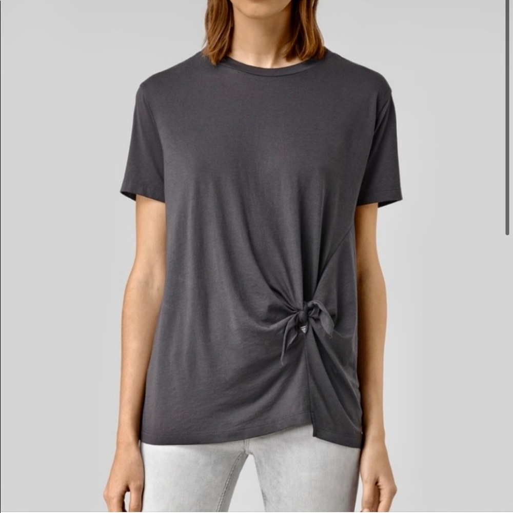 All Saints | Womens Grey Tee NEW